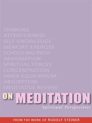 cover image of On Meditation